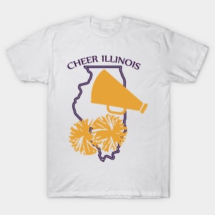 Illinois Cheer megaphone T-Shirt